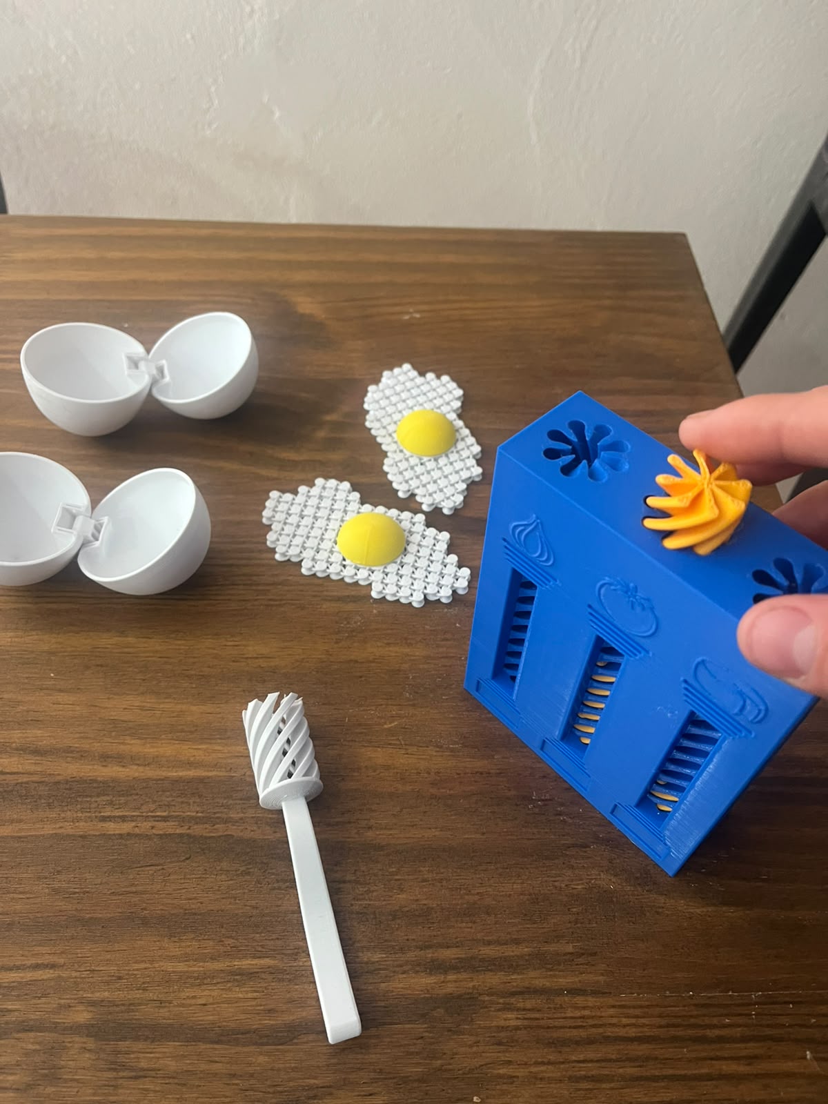 Kit de Cocina Mini 3D - Máquina de Pasta, Huevos Fritos y Accesorios
